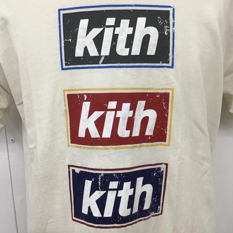 キス KITH Tシャツ 半袖 半袖カットソー プリントTシャツ クルーネックカットソー M ロゴ、文字 白 / ホワイト /  メンズ USED 古着 中古 10118082