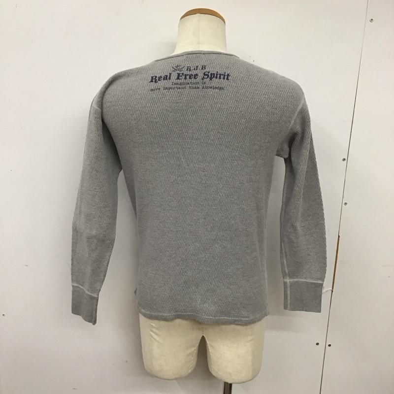 アールジェイビー R.J.B カットソー 長袖 長袖カットソー Vネックカットソー サーマル 40 プリント 灰 / グレー /  メンズ USED 古着 中古 10126045