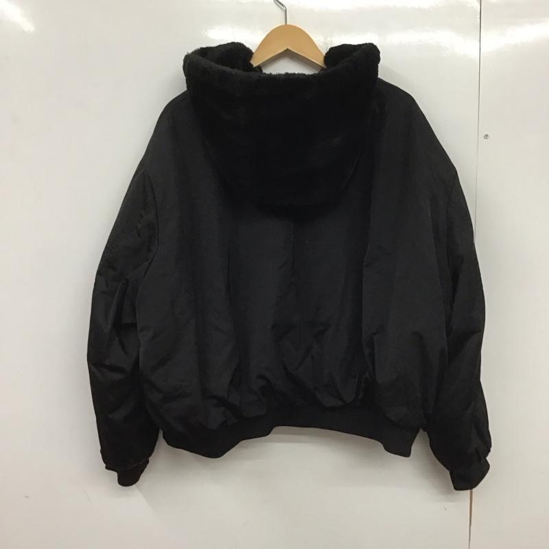 ザラ ZARA ジャケット、上着 ジャンパー、ブルゾン リバーシブル XL 無地 黒 / ブラック /  レディース USED 古着 中古 10140217