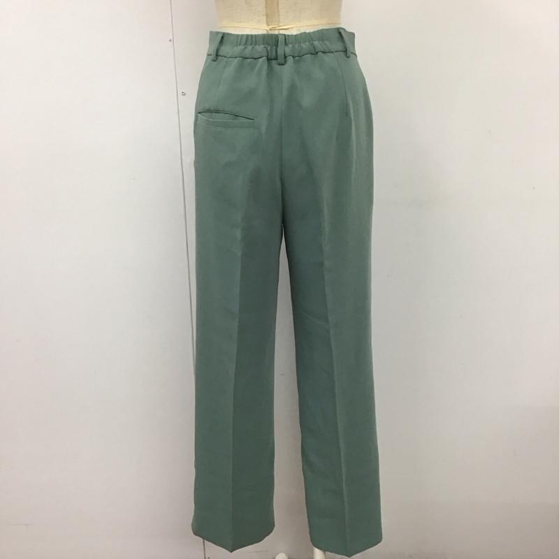 ローリーズファーム LOWRYS FARM パンツ スラックス lf520029tk カラーストレートパンツ スラックス センタータックパンツ M 無地 緑 / グリーン /  レディース USED 古着 中古 10109208