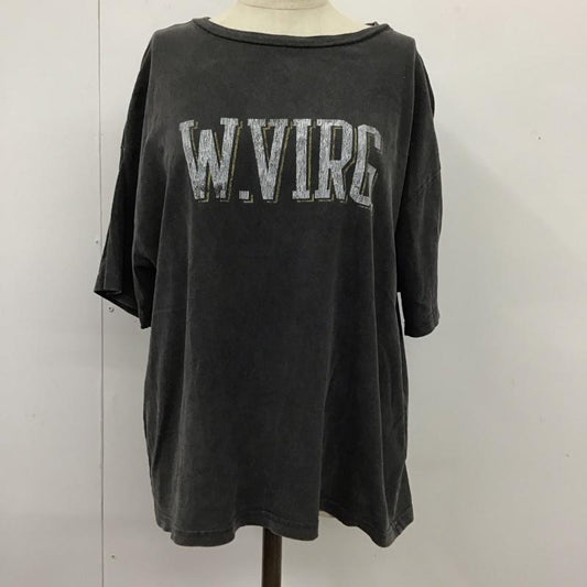 アングリッド Ungrid Tシャツ 半袖 112132754601 ビッグロゴルーズTee FREE ロゴ、文字 チャコールグレー / チャコールグレー /  レディース USED 古着 中古 10114945