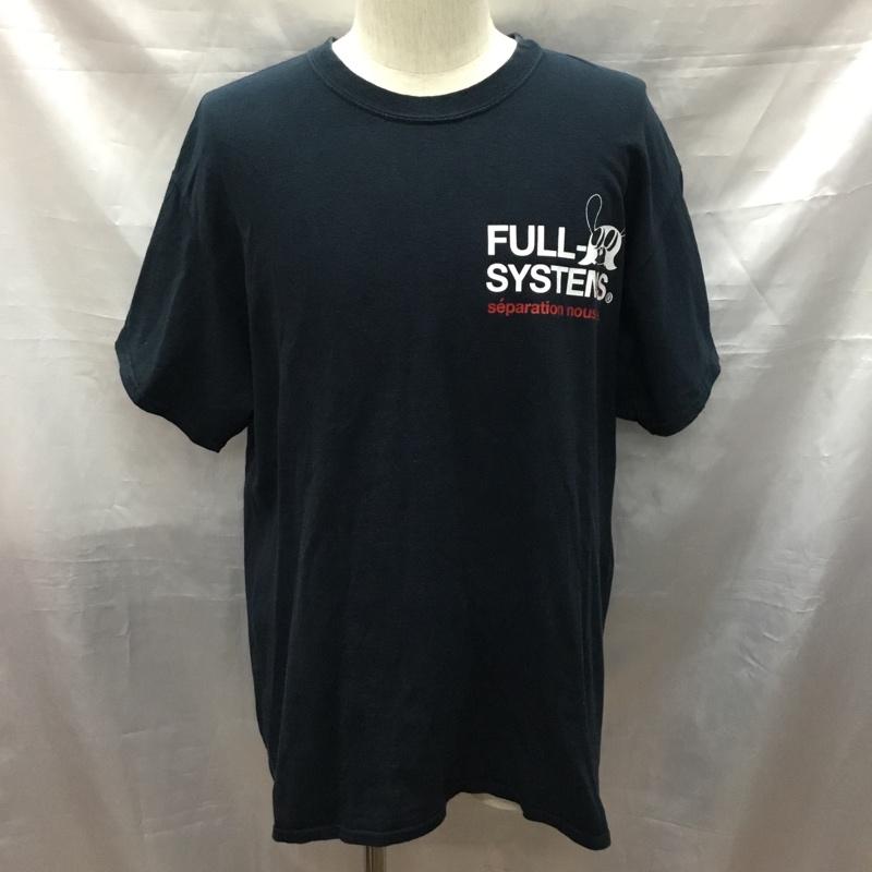 フルビーケー FULL-BK Tシャツ 半袖 半袖カットソー プリントTシャツ クルーネックカットソー プリント 黒 / ブラック /  メンズ USED 古着 中古 10117101