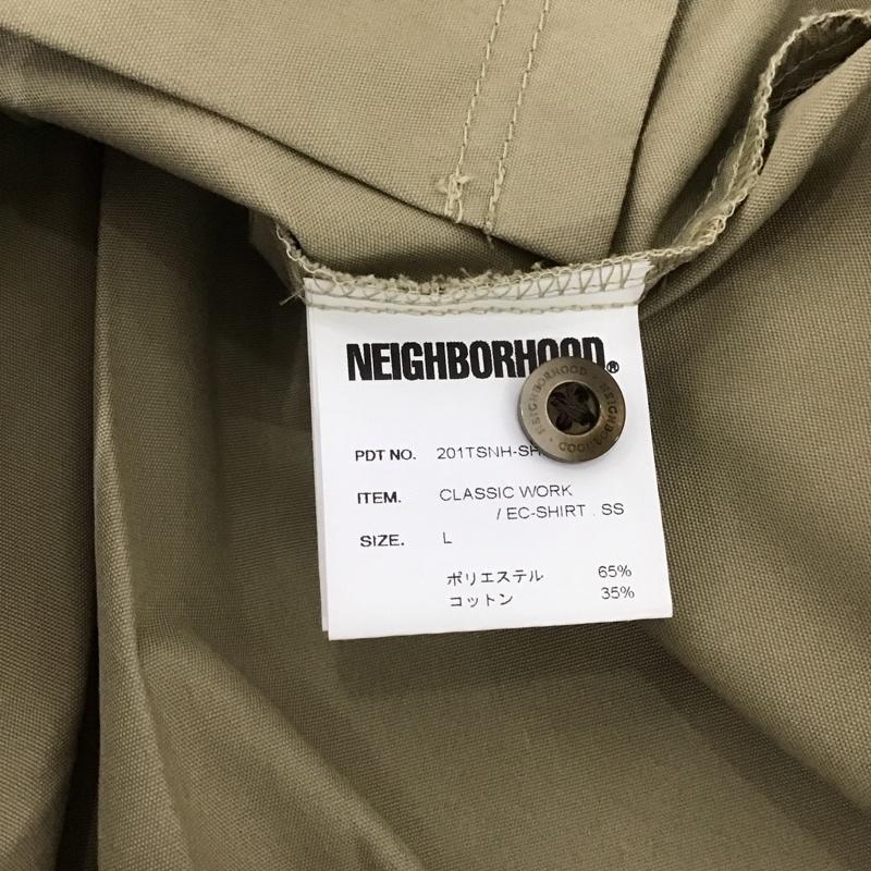 ネイバーフッド NEIGHBORHOOD シャツ、ブラウス 半袖 201tsnh-shm12 半袖シャツ 無地シャツ ポケットシャツ L ロゴ、文字 ベージュ / ベージュ /  メンズ USED 古着 中古 10128670