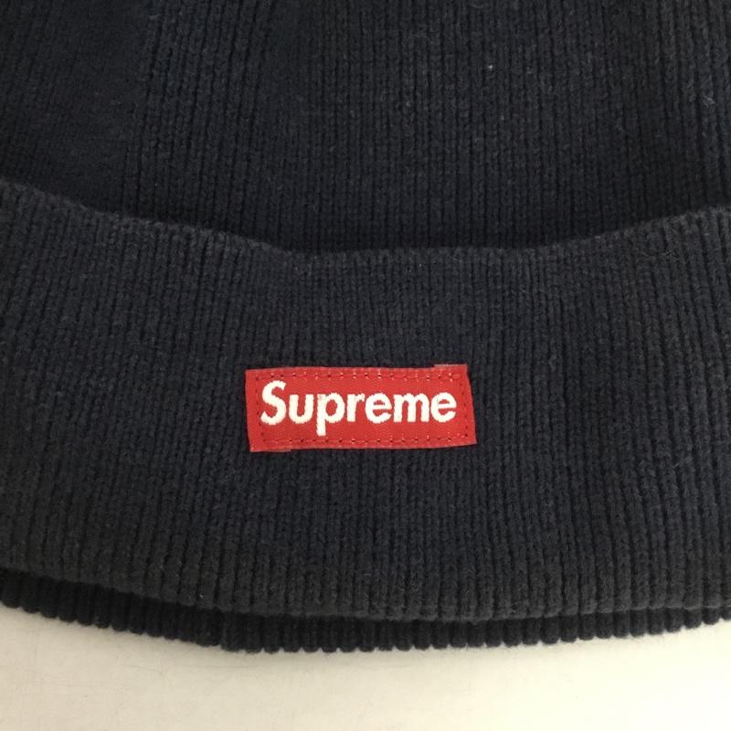 シュプリーム Supreme 帽子 ニット帽 ボックスロゴ ロゴ、文字 紺 / ネイビー /  メンズ USED 古着 中古 10151048