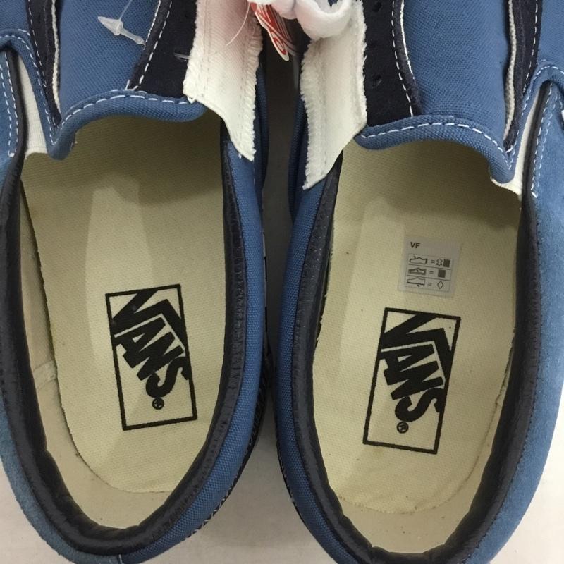 バンズ VANS スニーカー スニーカー 721454 スリッポン 28cm 28.0cm ロゴ、文字 紺 / ネイビー / X 白 / ホワイト /  メンズ USED 古着 中古 10141551