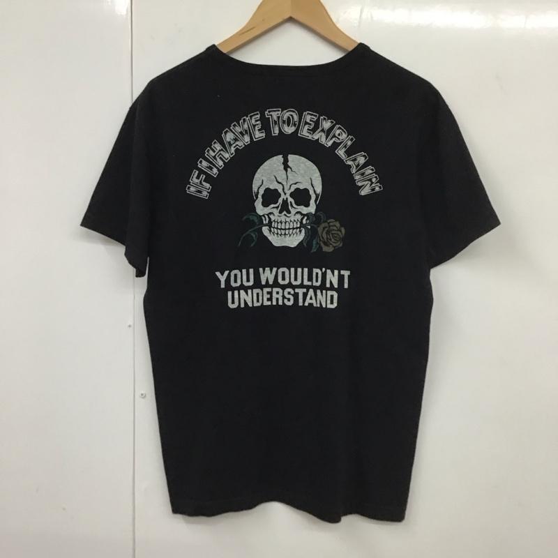 クーティー COOTIE Tシャツ 半袖 半袖カットソー プリントTシャツ クルーネックカットソー M プリント 黒 / ブラック /  メンズ USED 古着 中古 10131148