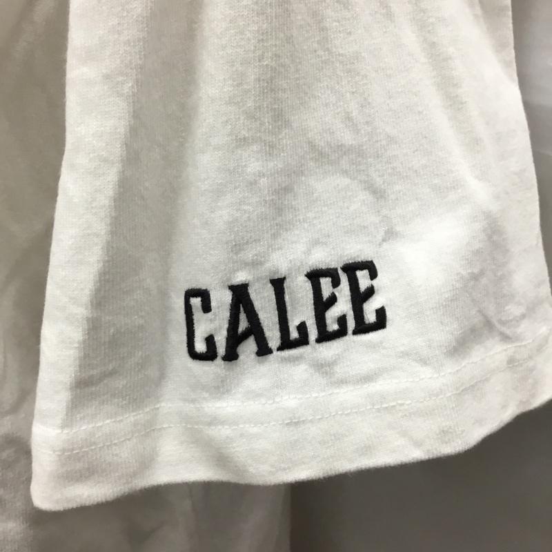 ケボズ KEBOZ Tシャツ 半袖 CALEE コラボ Tシャツ L ロゴ、文字 白 / ホワイト /  メンズ USED 古着 中古 10118949