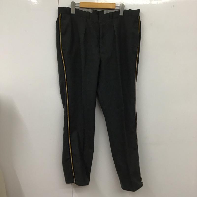 古着 USED パンツ スラックス スラックスパンツ ワイドパンツ カジュアルパンツ センタータックパンツ 48 ワンポイント 灰 / グレー /  メンズ USED 古着 中古 10109313
