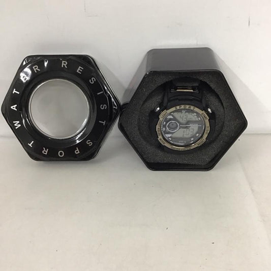 古着 USED 腕時計 デジタル スポーツウォッチ ケース付き ロゴ、文字 黒 / ブラック /  メンズ USED 古着 中古 10134641