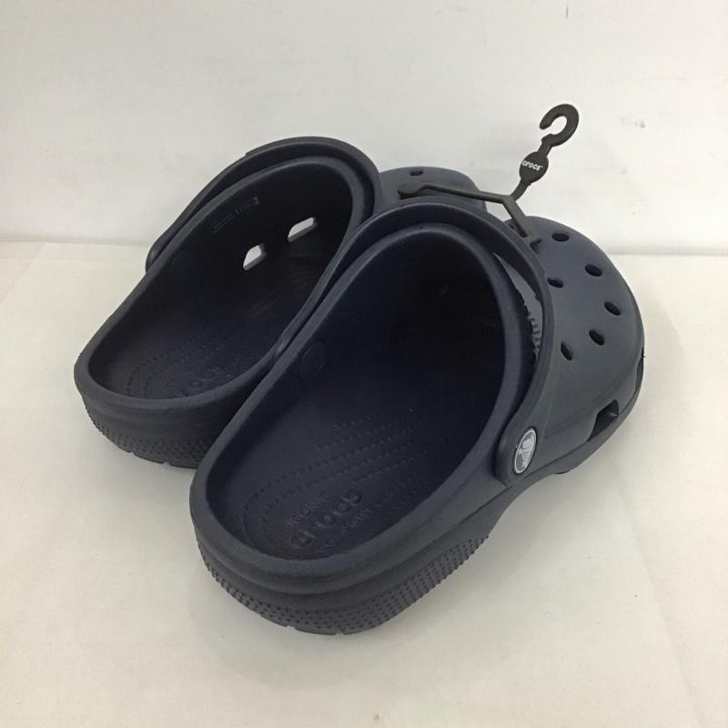 クロックス crocs サンダル サンダル 23cm 23.0cm 無地 紺 / ネイビー /  レディース USED 古着 中古 10125552