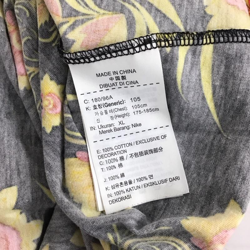 ナイキ NIKE Tシャツ 半袖 892216-011 TOURYELLOWTシャツ クルーネックカットソー プリントTシャツ XL プリント マルチカラー / マルチカラー /  メンズ USED 古着 中古 10130807