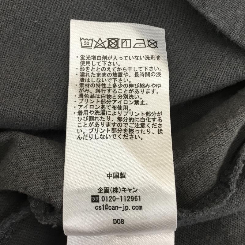 サマンサモスモス Samansa Mos2 カットソー 半袖 FREE プリント チャコールグレー / チャコールグレー /  レディース USED 古着 中古 10139200