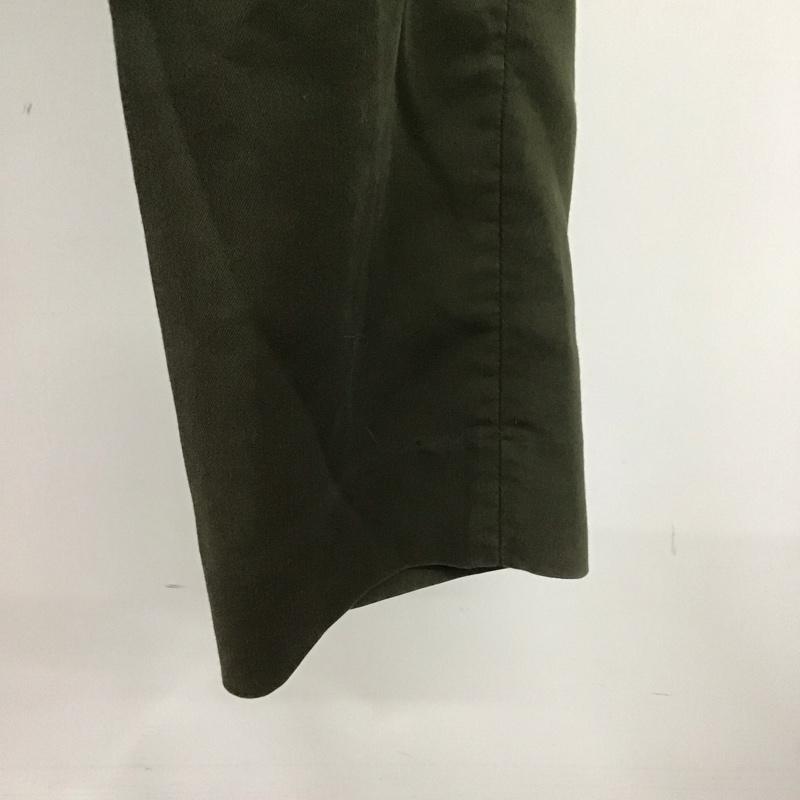 ブルーレーベル・クレストブリッジ BLUE LABEL CRESTBRIDGE パンツ スラックス 55R45-387-76 クロップド丈 36 ワンポイント カーキ / カーキ /  レディース USED 古着 中古 10108430