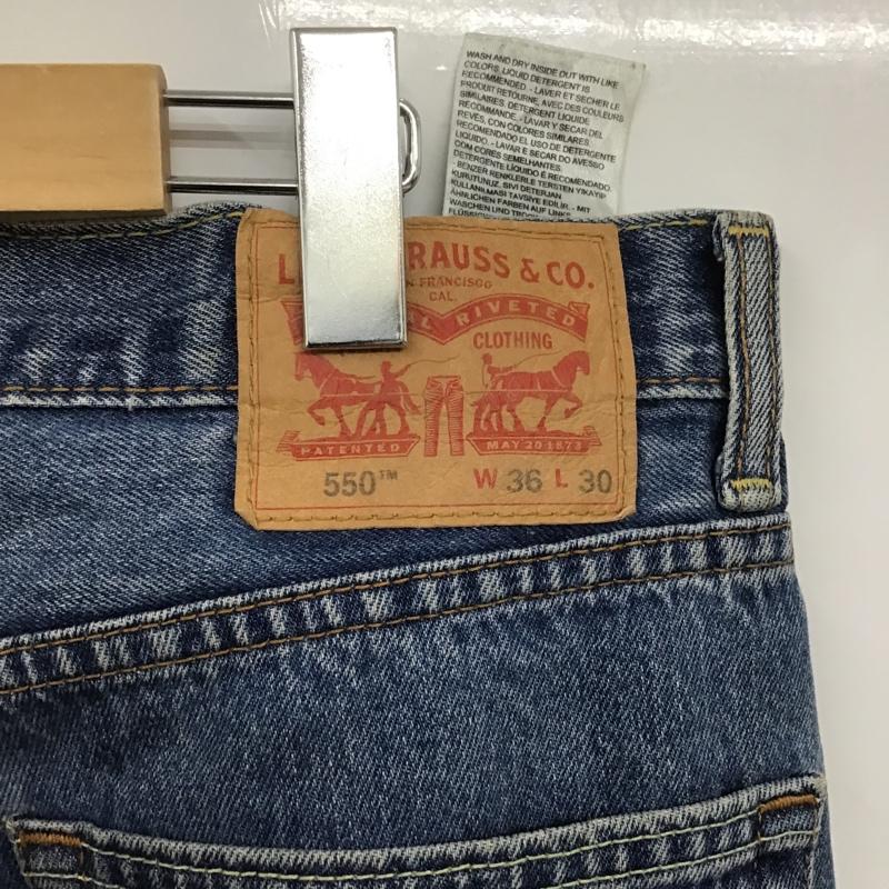 リーバイストラウスアンドコー Levi Strauss & co. パンツ デニム、ジーンズ デニムパンツ ワイドパンツ フレアパンツ カジュアルパンツ 550 リメイク 36 無地 インディゴ / インディゴ /  メンズ USED 古着 中古 10105766