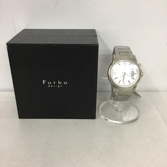 ファルボ FURBO 腕時計 アナログ（自動巻き） F4006 箱有 ロゴ、文字 銀 / シルバー /  メンズ USED 古着 中古 10135155