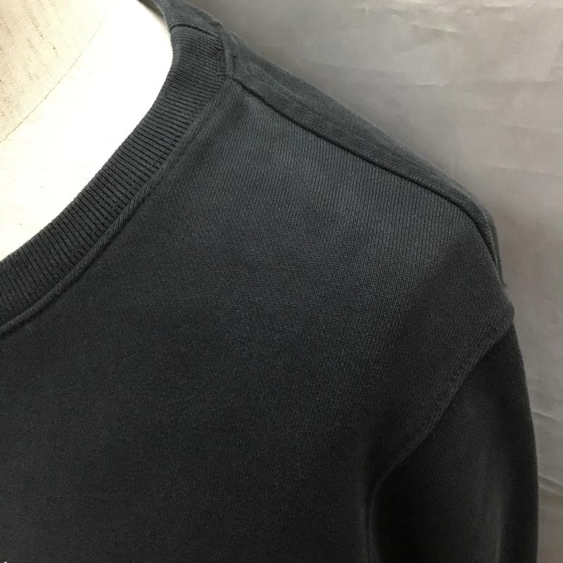 サタデーズ ニューヨークシティ Saturdays NYC トレーナー 長袖 長袖トレーナー スウェット クルーネック リブスウェットカットソー S ロゴ、文字 黒 / ブラック /  メンズ USED 古着 中古 10121919