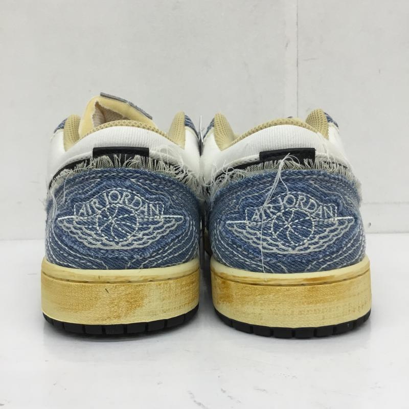 ナイキ NIKE スニーカー スニーカー FN7670-493 Nike Air Jordan 1 Low SE World Make Japan 27.0cm ロゴ、文字 X 刺繍 白 / ホワイト / X 青 / ブルー /  メンズ USED 古着 中古 10112690