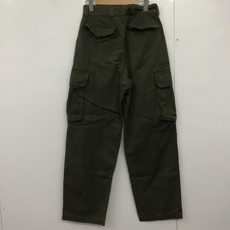 ミリタリー ミリタリー パンツ ワークパンツ、ペインターパンツ ミリタリーパンツ ワイドパンツ カジュアルパンツ フランス軍 M-47 31インチ 無地 カーキ / カーキ /  メンズ USED 古着 中古 10143445