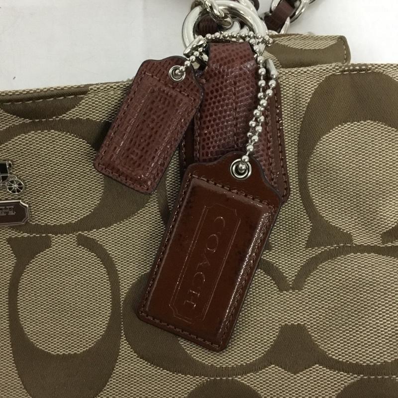 コーチ COACH トートバッグ トートバッグ F18738 シグネチャー ロゴ、文字 ベージュ / ベージュ /  レディース USED 古着 中古 10144338