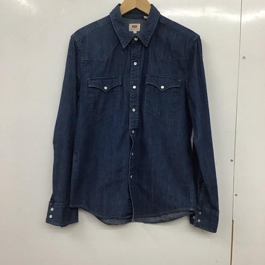 リーバイス Levi s シャツ、ブラウス 長袖 長袖シャツ 無地シャツ カラーシャツ デニムシャツ S 無地 インディゴ / インディゴ /  メンズ USED 古着 中古 10135500