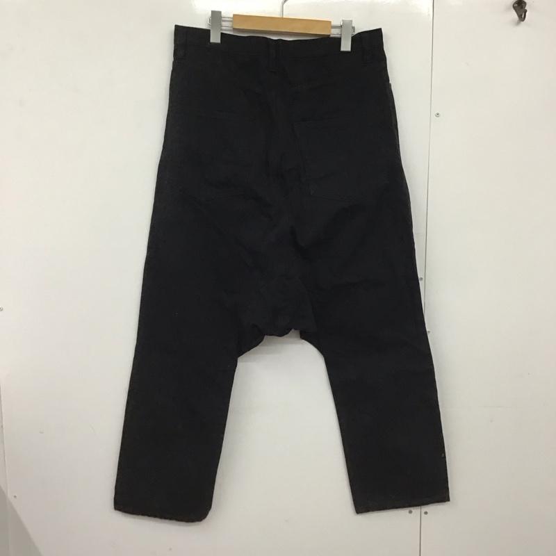 古着 USED パンツ デニム、ジーンズ mb there is a reason for all of the design サルエルパンツ ワイドパンツ L 無地 黒 / ブラック /  メンズ USED 古着 中古 10147462