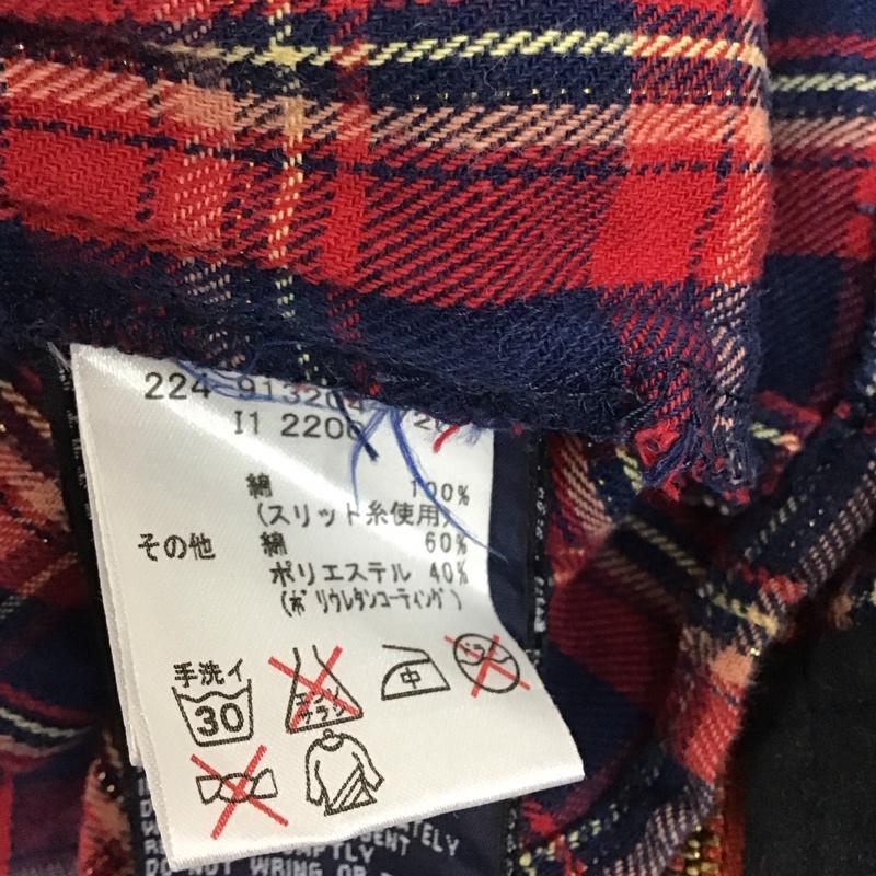 トミー ジーンズ TOMMY JEANS ワンピース ミニスカート 224-913204-720 Uネック ノースリーブ フリル M チェック マルチカラー / マルチカラー /  レディース USED 古着 中古 10115473