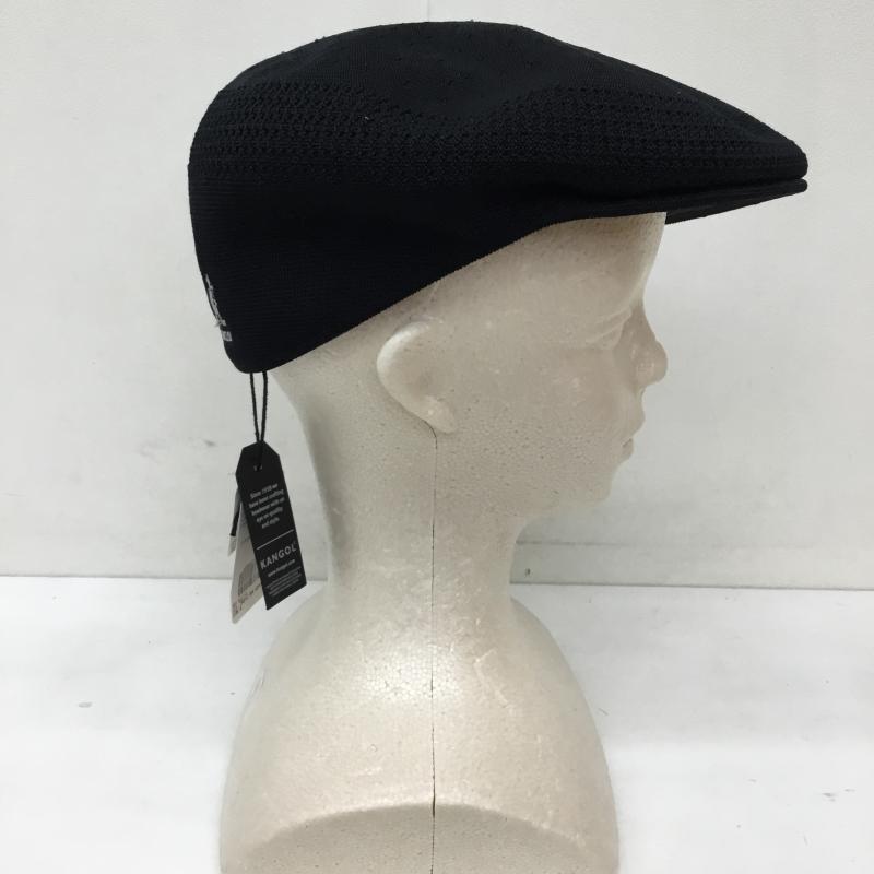 カンゴール KANGOL 帽子 ハンチング 0290BC FREE ロゴ、文字 黒 / ブラック /  メンズ USED 古着 中古 10134020
