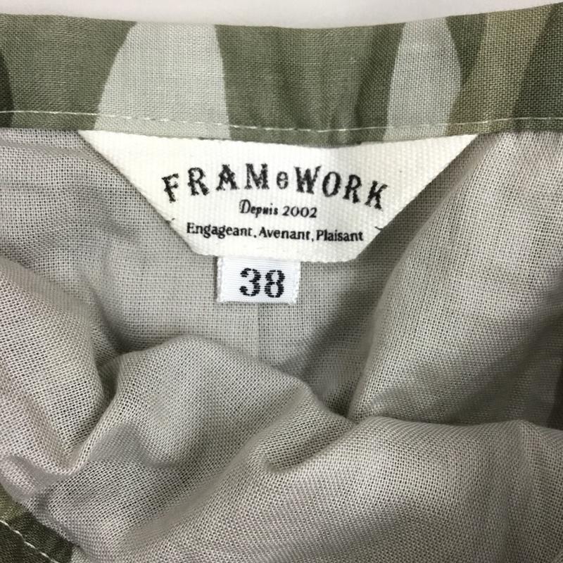 フレームワーク FRAMeWORK スカート ミニスカート ミニスカート 総柄 スリムスカート フレアスカート 38 総柄 マルチカラー / マルチカラー /  レディース USED 古着 中古 10114282