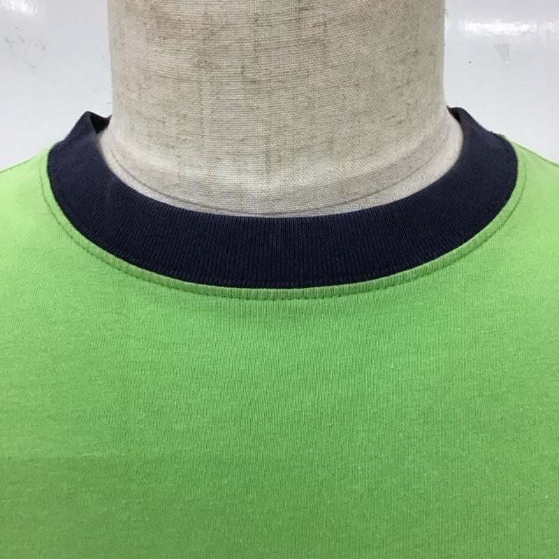 トミーヒルフィガー TOMMY HILFIGER Tシャツ 半袖 クルーネック XS ロゴ、文字 緑 / グリーン /  メンズ USED 古着 中古 10116809