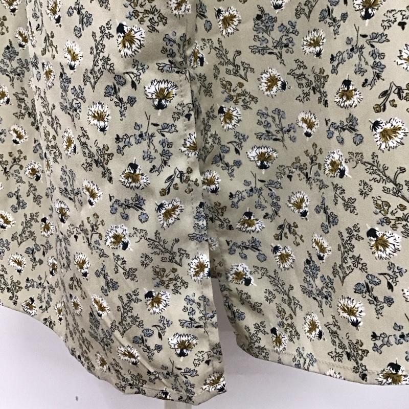 アイテムズ アーバンリサーチ ITEMS URBAN RESEARCH ワンピース ロングスカート IT15-26A010 バックデザインプリントワンピース 半袖 FREE 花柄 ベージュ / ベージュ /  レディース USED 古着 中古 10116475