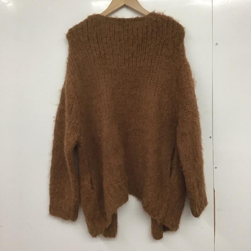 スナイデル SNIDEL カーディガン 長袖 SWNT185053 シャギーモヘアカーディガン FREE 無地 茶 / ブラウン /  レディース USED 古着 中古 10146408