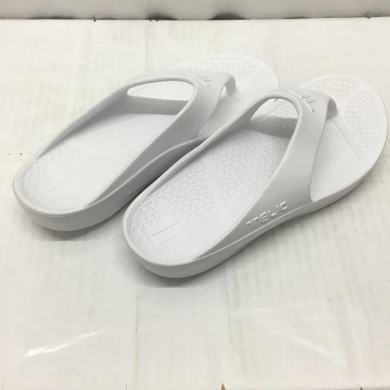 テリック TELIC サンダル サンダル FLIP FLOP 25.5-26 M 無地 白 / ホワイト /  メンズ USED 古着 中古 10122333