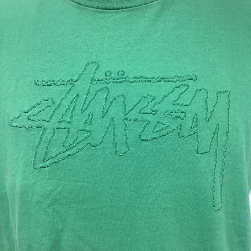 ステューシー STUSSY Tシャツ 半袖 M ロゴ、文字 緑 / グリーン /  メンズ USED 古着 中古 10110524