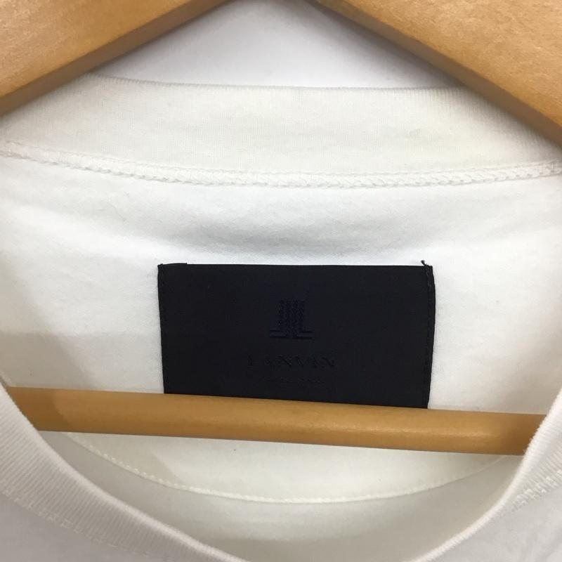 ランバン LANVIN Tシャツ 半袖 ロゴ、文字 X プリント 白 / ホワイト /  メンズ USED 古着 中古 10134968