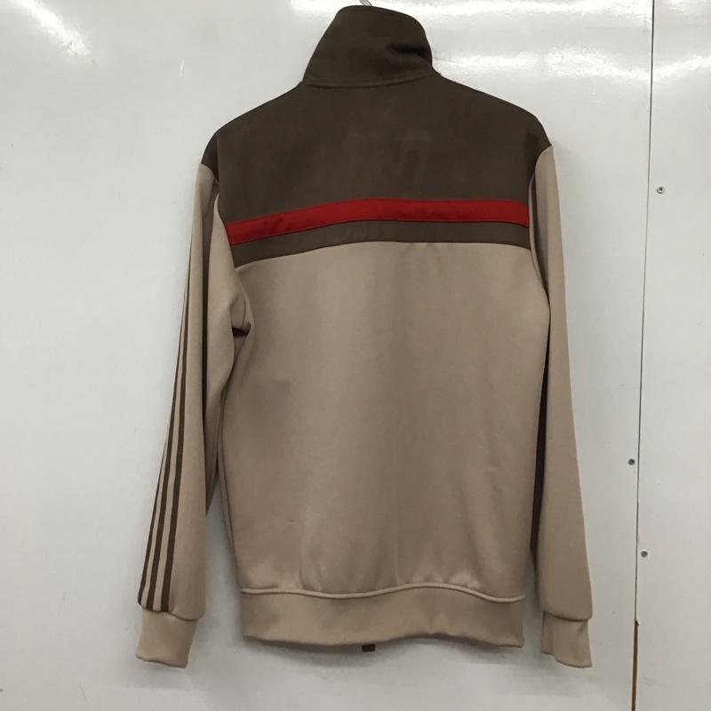 アディダス adidas ジャケット、上着 ジャケット、ブレザー ジップアップジャケット アウター ジャージ ロゴ、文字 ベージュ / ベージュ /  メンズ USED 古着 中古 10133724
