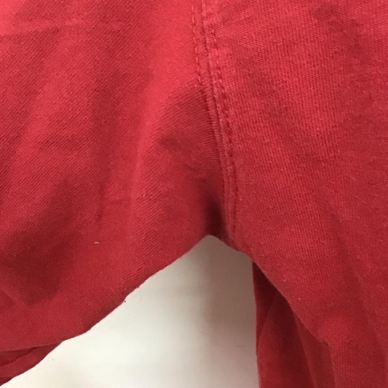 カーハート Carhartt カットソー 長袖 長袖カットソー プリントカットソー クルーネック XL ロゴ、文字 赤 / レッド /  メンズ USED 古着 中古 10126798