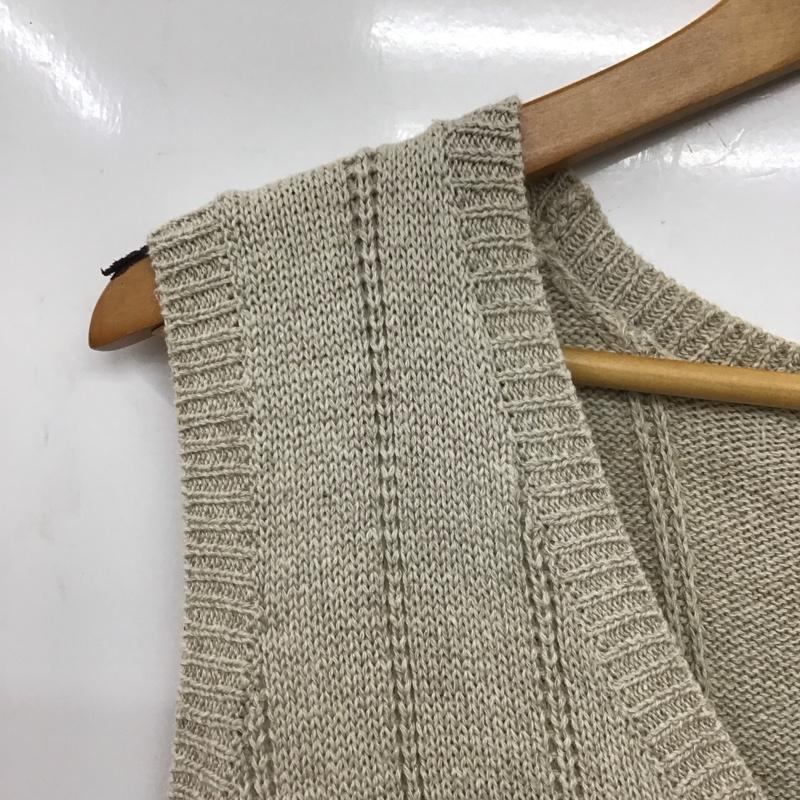 エルエルビーン L.L.Bean ベスト ベスト M 無地 ベージュ / ベージュ /  レディース USED 古着 中古 10147192
