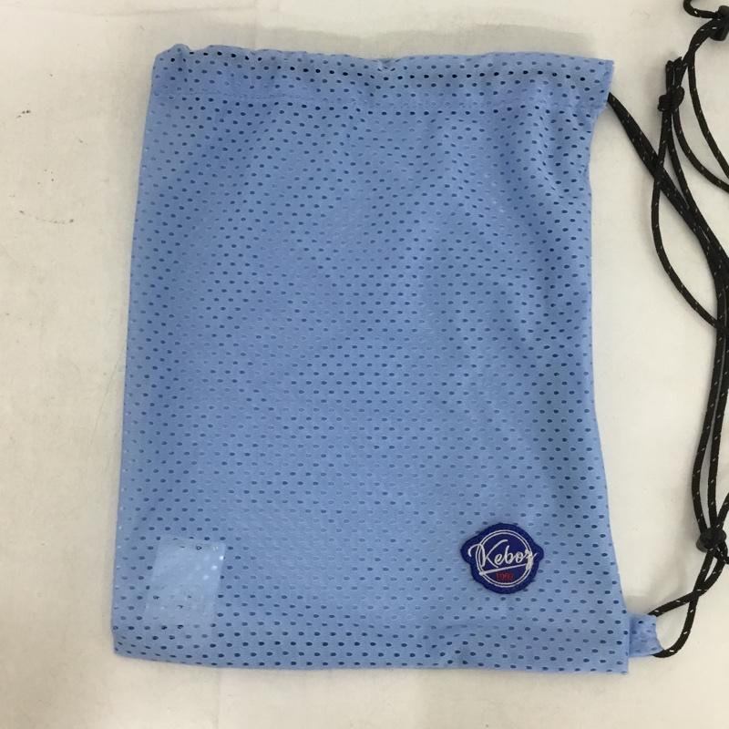 ケボズ KEBOZ ショルダーバッグ ショルダーバッグ SPORTS MESH SHOULDER POUCH 肩掛け巾着サコッシュ メッシュ ロゴ、文字 水色 / ライトブルー /  メンズ USED 古着 中古 10137419