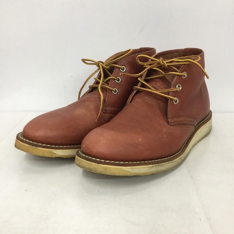レッドウィング RED WING ブーツ ショートブーツ 3139 クラシック チャッカ 8 1/2D 26.5cm 26.5cm 無地 茶 / ブラウン /  メンズ USED 古着 中古 10143020