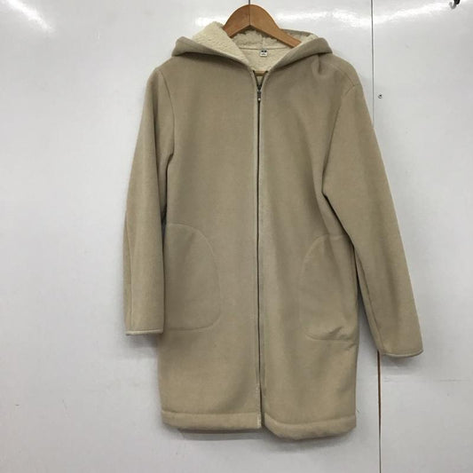 ユニクロ UNIQLO コート コート一般 241-400185 ボアフリースコート ジップアップジャケット アウター S 無地 ベージュ / ベージュ /  レディース USED 古着 中古 10143746