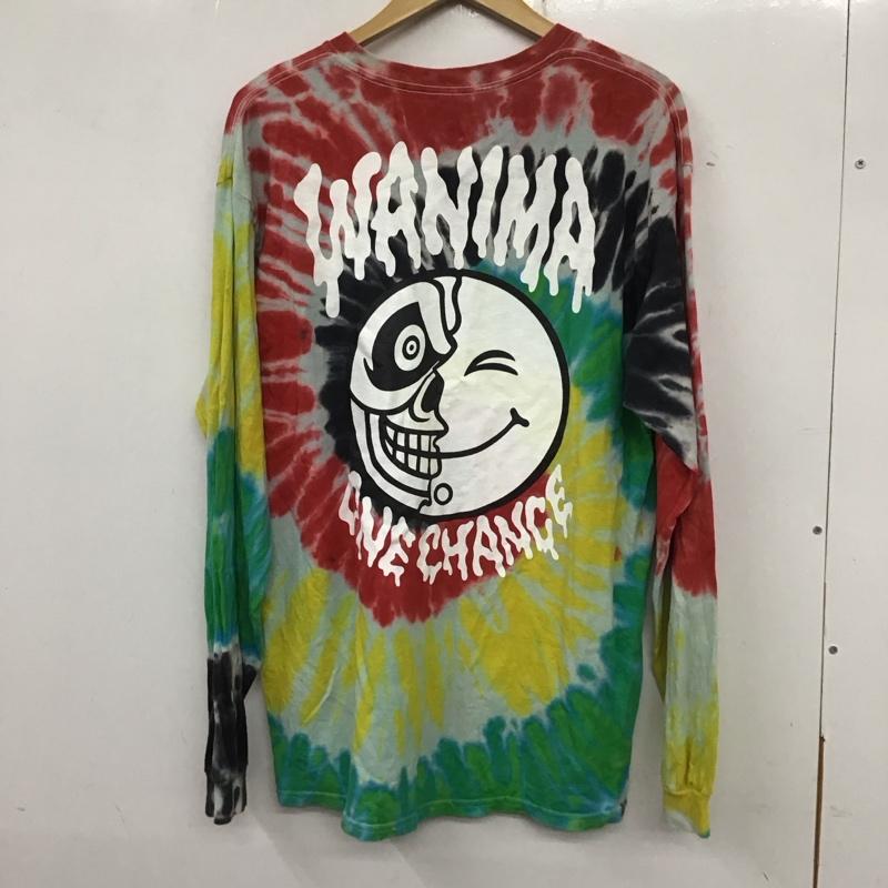 古着 USED カットソー 長袖 長袖カットソー プリントカットソー クルーネック L プリント マルチカラー / マルチカラー /  メンズ USED 古着 中古 10134563