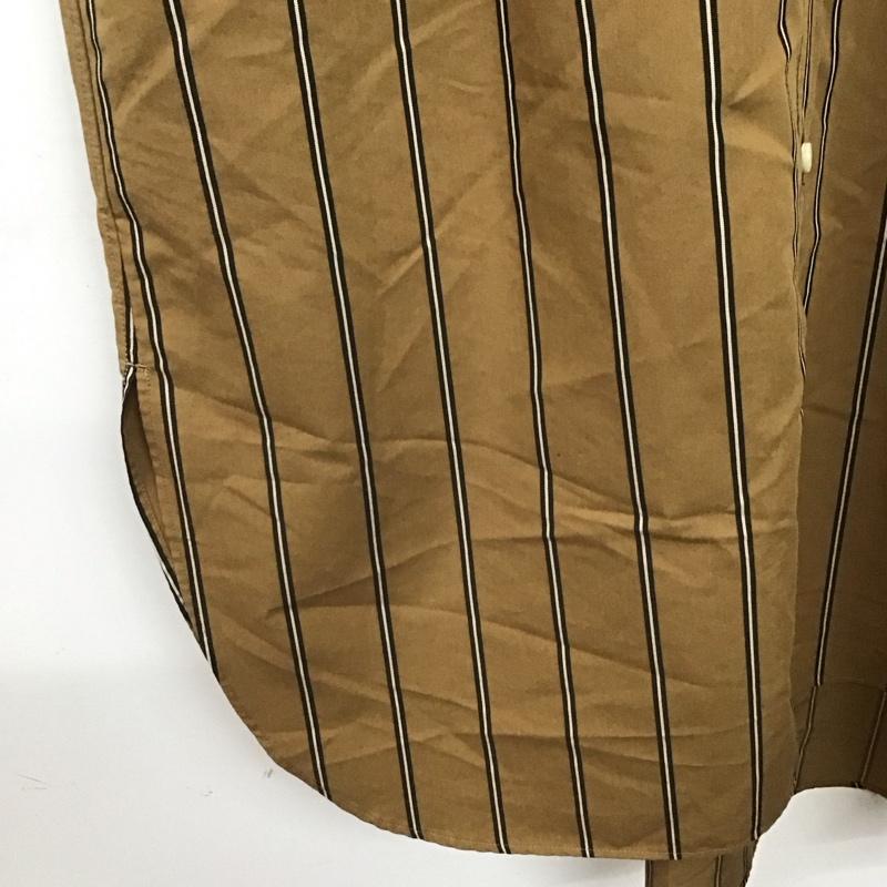 フレイ アイディー FRAY I.D ワンピース ロングスカート fwfb194604 カメリアビッグロングシャツ シャツロングワンピース 0 ストライプ キャメル / キャメル /  レディース USED 古着 中古 10146154