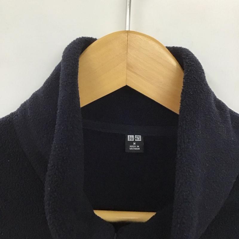 ユニクロ UNIQLO ジャケット、上着 ジャケット、ブレザー 341-418711 ジップアップジャケット フリースジャケット アウター M 無地 紺 / ネイビー /  メンズ USED 古着 中古 10128760
