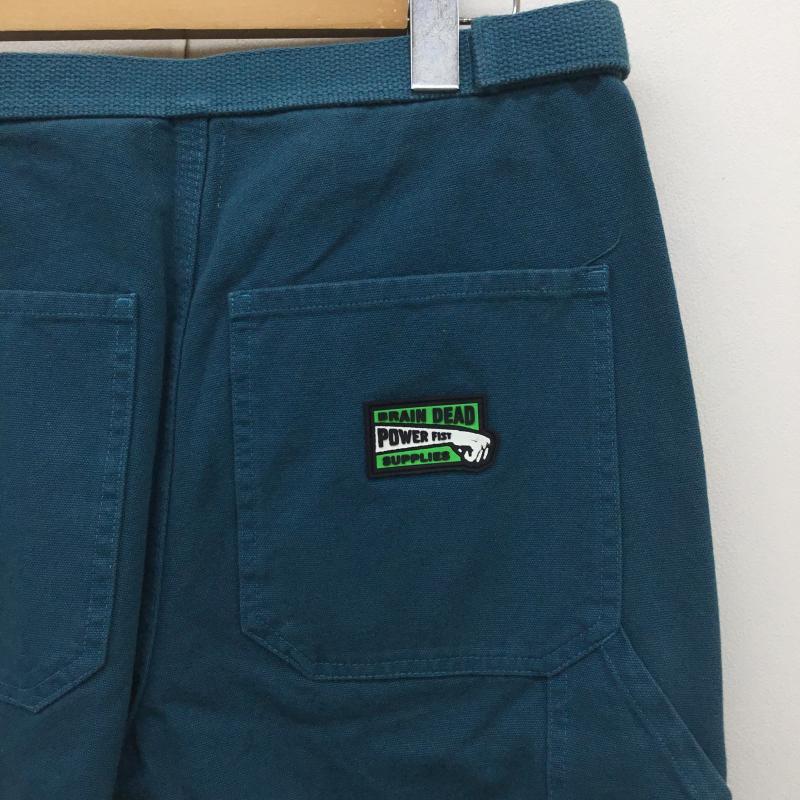 ブレインデット BRAIN DEAD パンツ ワークパンツ、ペインターパンツ S 無地 X ワンポイント 緑 / グリーン /  メンズ USED 古着 中古 10119970
