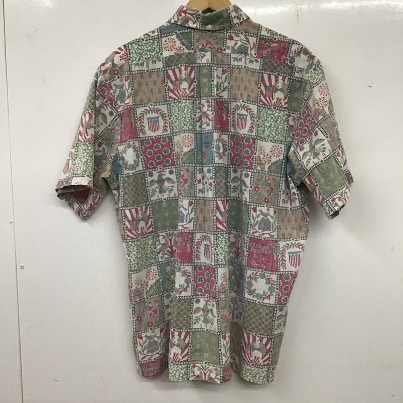 レインスプーナー reyn spooner シャツ、ブラウス 半袖 半袖シャツ プリントシャツ ポケットシャツ ボタンダウンシャツ プリント マルチカラー / マルチカラー /  メンズ USED 古着 中古 10135966