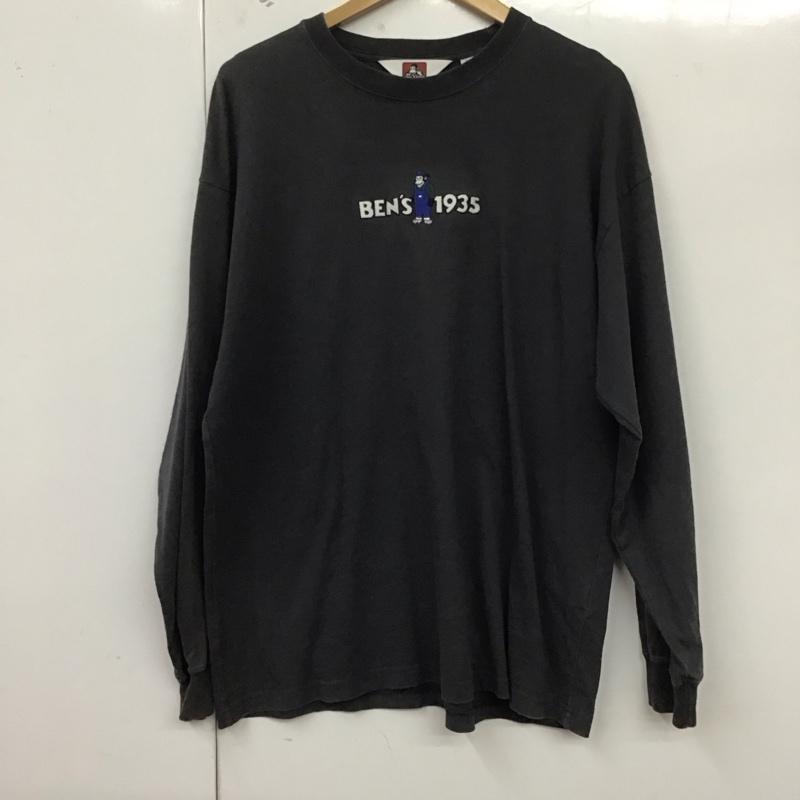 ベンデイビス BEN DAVIS Tシャツ 長袖 M 無地 チャコールグレー / チャコールグレー /  メンズ USED 古着 中古 10128802
