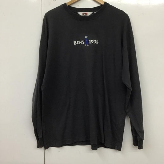 ベンデイビス BEN DAVIS Tシャツ 長袖 M 無地 チャコールグレー / チャコールグレー /  メンズ USED 古着 中古 10128802