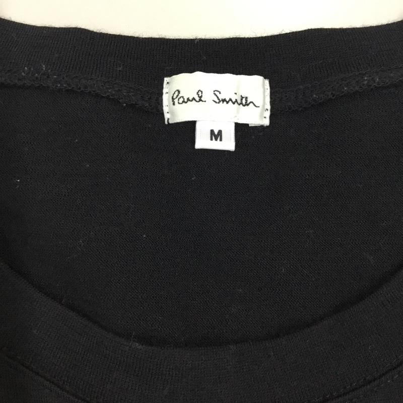ポールスミス Paul Smith Tシャツ 長袖 M ロゴ、文字 X プリント 黒 / ブラック /  メンズ USED 古着 中古 10111897