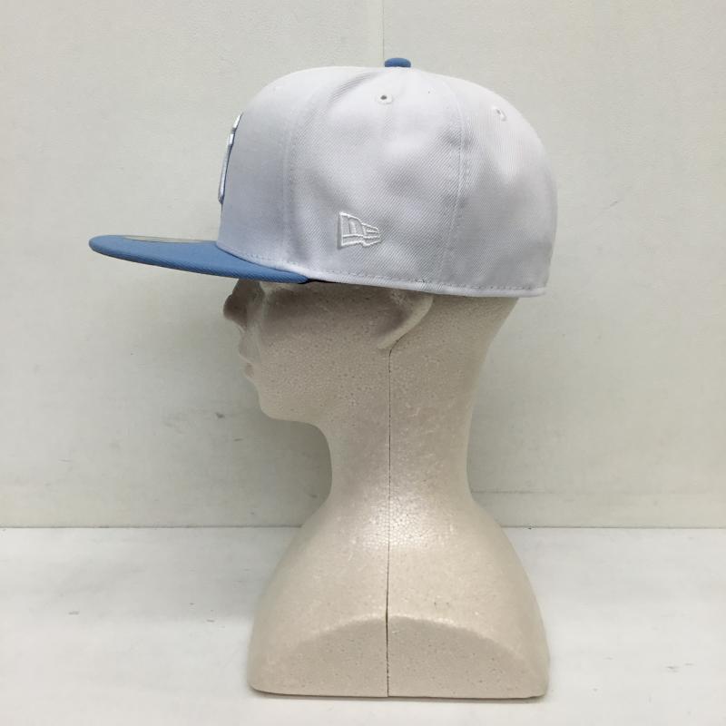 ニューエラ NEW ERA 帽子 キャップ ニューヨークヤンキース　カスタムキャップ ロゴ、文字 白 / ホワイト / X 水色 / ライトブルー / X 銀 / シルバー /  メンズ USED 古着 中古 10129687