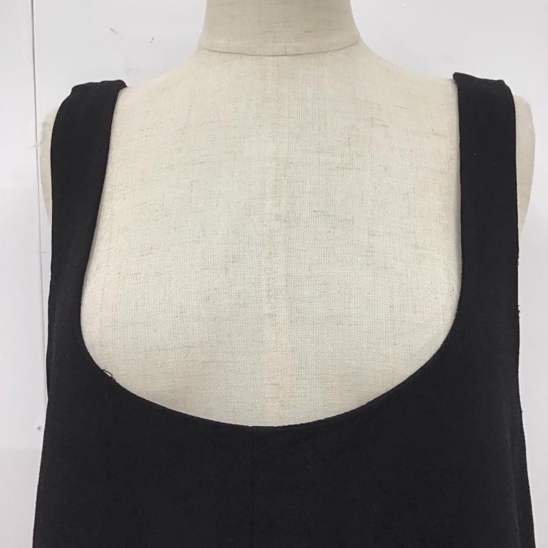 ザラ ZARA ワンピース ロングスカート L 無地 黒 / ブラック /  レディース USED 古着 中古 10122271